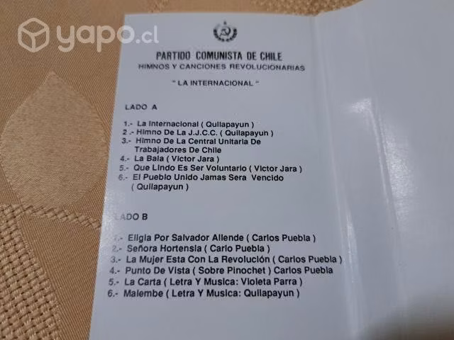 Mt310: tape partido comunista de chile