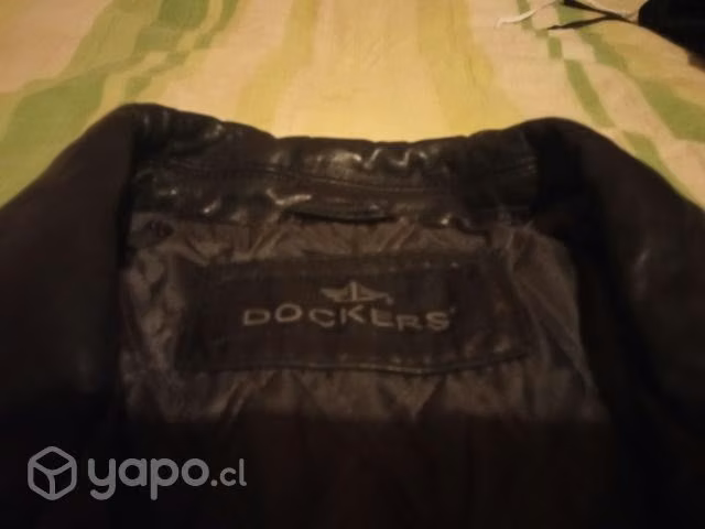 Chaqueta de cuero DOCKER'S "M"