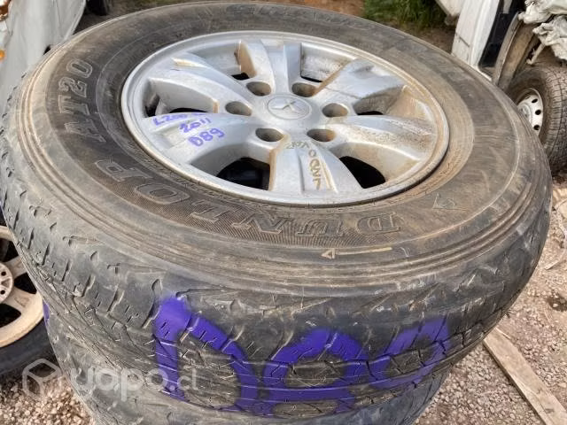 Llanta alumin c/neum 245 70 R16 (D89) Mitsub L200