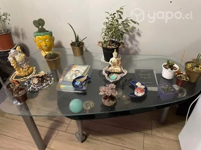 Mesa de centro de vidrio