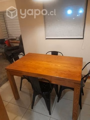Mesa comedor con 4 sillas tolix - Imagen 2