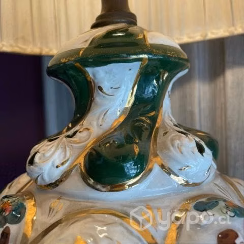 Antigua lámpara italiana capodimonte