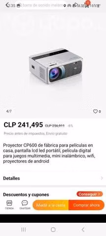 Proyector cp600
