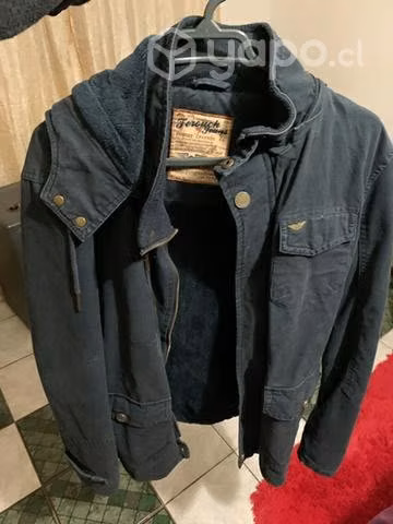 Chaqueta c/forro de chiporro Ferouch C/Gorro Azul,