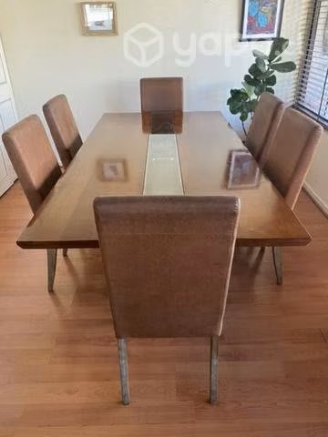 Mesa comedor madera con 6 sillas (recibo ofertas)