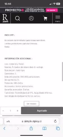 Depiladora Laser ipl marca siegen - Imagen 3