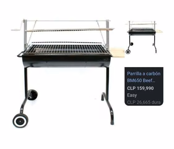 Parrilla a carbon BM650 Beef Maker