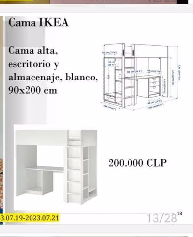 Cama mezanina IKEA - Imagen 2