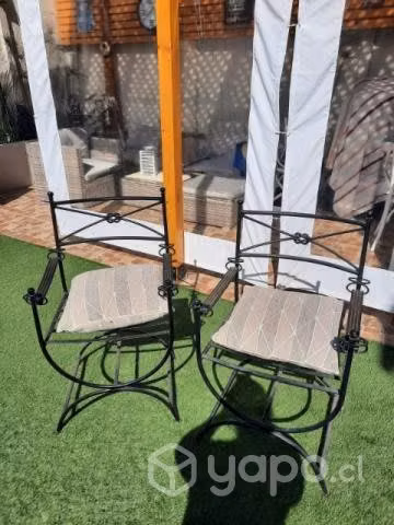 Sitiales metalicos para terraza