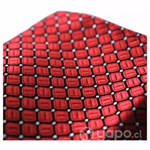 Set corbatín humita + pañuelo color rojo Italiano