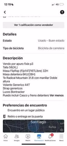 Bicicleta Fixie Pistera - Imagen 4