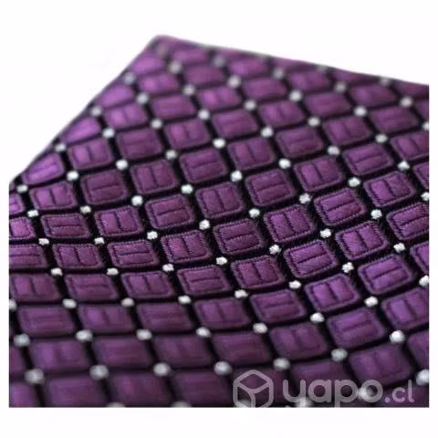 Set corbatín humita + pañuelo color violeta - Imagen 2