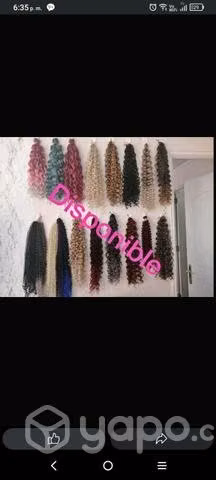 Kanekalon y pelo a crochet