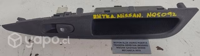 Boton Alza Vidrio Puerta Trasera Derecha (NQS092)