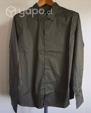 Camisa SPY color Oliva talla L