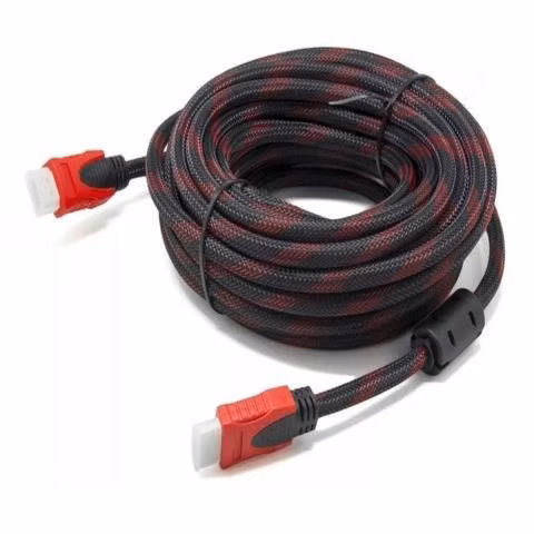 Cable hdmi 10 mts. conector baño oro, malla