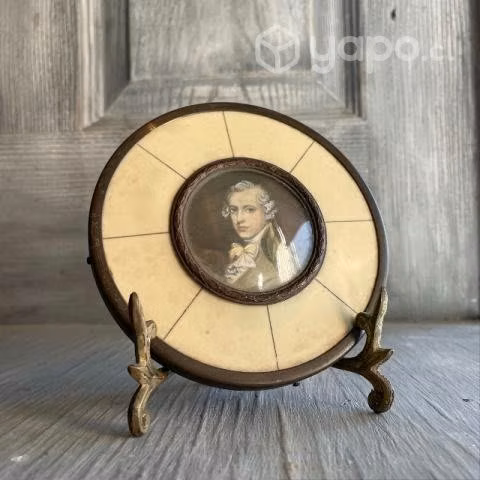 Antiguo cuadro Victoriano pintado a mano