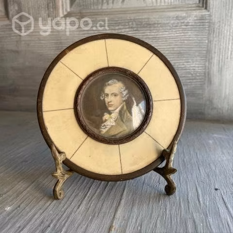 Antiguo cuadro Victoriano pintado a mano