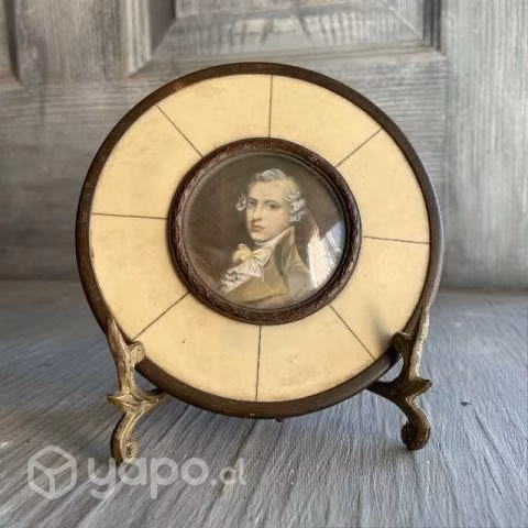 Antiguo cuadro Victoriano pintado a mano