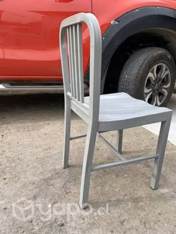 Silla Metálica Gris Segunda selección