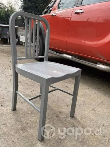 Silla Metálica Gris Segunda selección