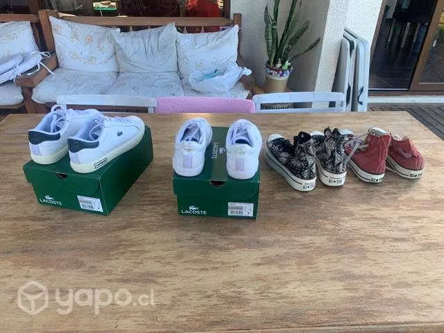 Zapatillas mujer Lacoste y Converse