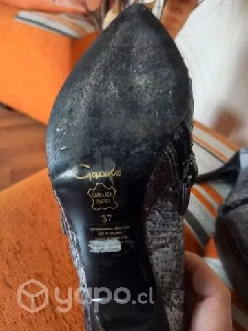 Botines gris gacel original numero 37 2 usos