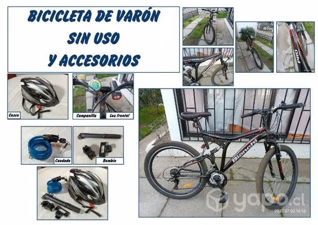 Bicicleta nueva con utensilios. Efectivo o crédito