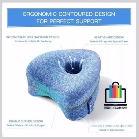 Almohada Ortopédica Para Apoyo De Piernas Y Rodill