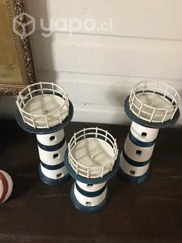 Candelabros de madera - Imagen 2