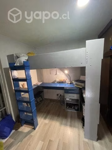 Cama con escritorio camarote