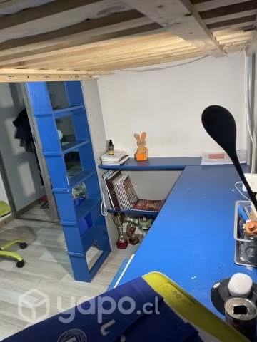 Cama con escritorio camarote