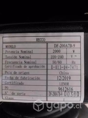 Estufa oleoelectrica