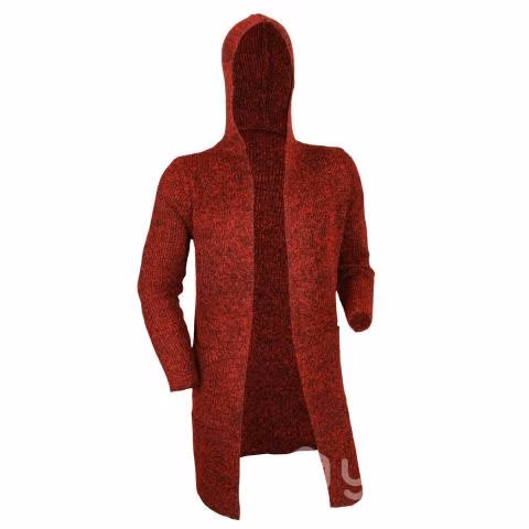 Chaleco Burdeo XXXL Con Gorro Largo Grueso 8811