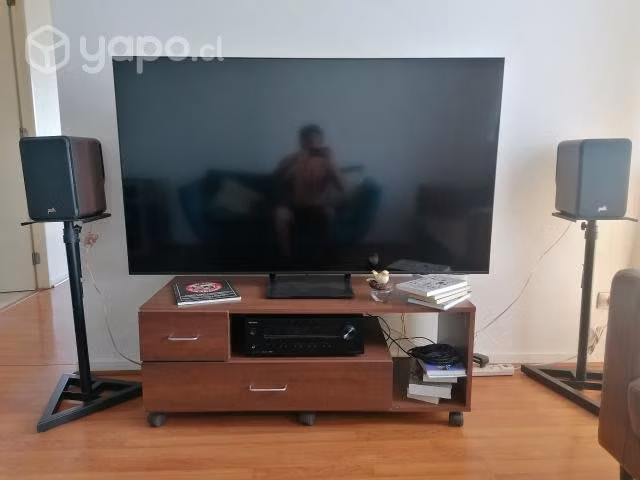 Parlantes Bookshelf Polk S15 + pedestales