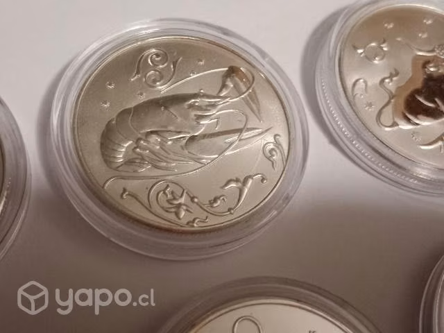 Monedas del zodiaco. 12 signo del horoscopo
