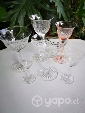 Juego de 72 copas de cristal + repuestos