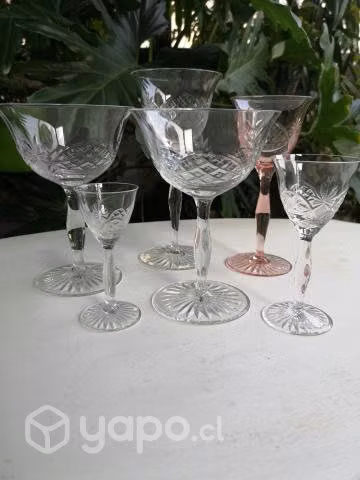 Juego de 72 copas de cristal + repuestos