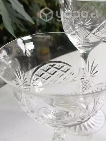 Juego de 72 copas de cristal + repuestos