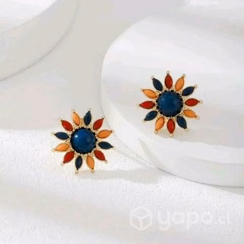 Aros Flor Colores