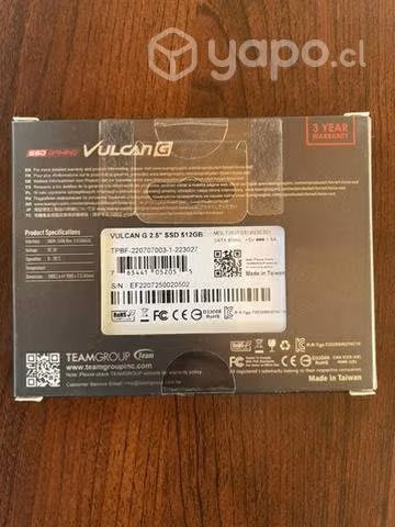 SSD T-Force VulcanG 512GB - Imagen 2