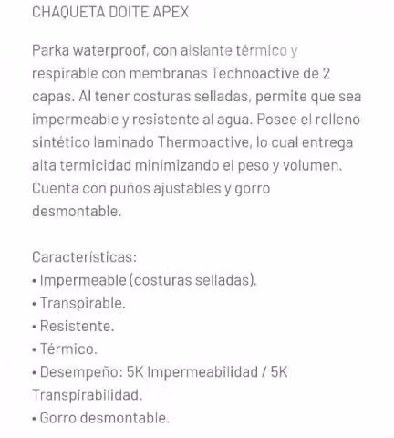Parka doite original