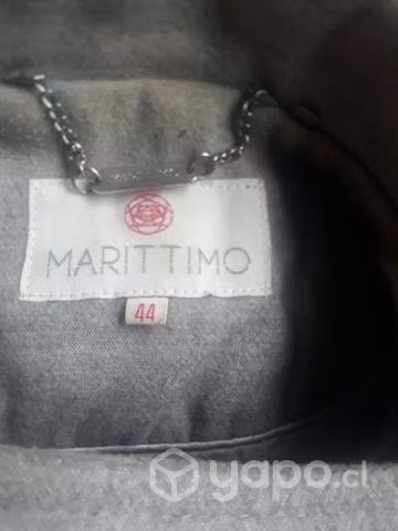 Abrigo color gris N° 44 (marca Marítimo) - Imagen 4
