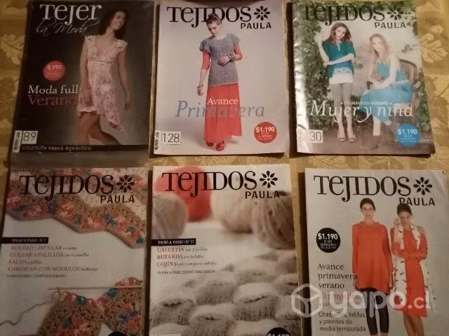 Revistas tejidos Paula