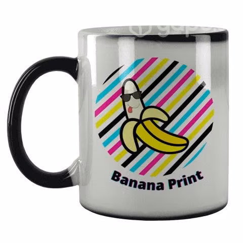 Taza Mágica Personalizada 11 Onzas / Banana Print
