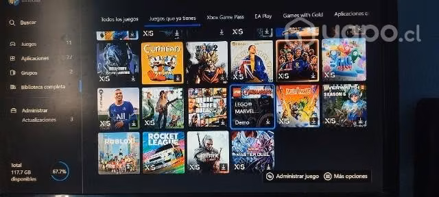 Xbox series S + 2 mandos + 8 juegos +disco duro