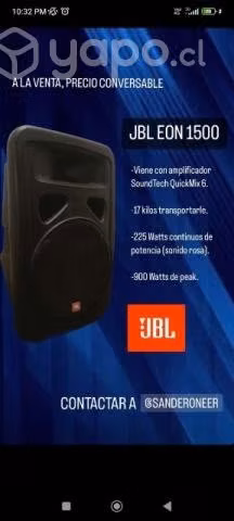 Parlante JBL EON1500 pasivo