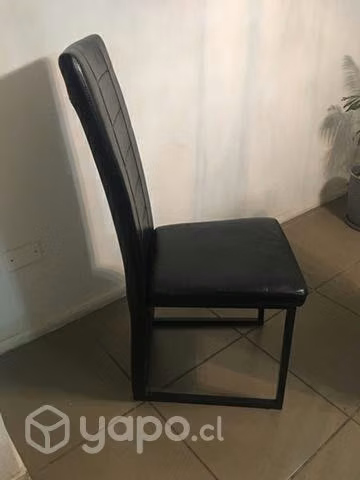 Comedor vidrio mesa más sillas