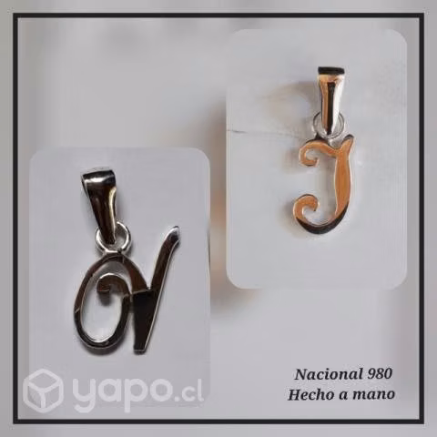 Colgantes Letras de plata