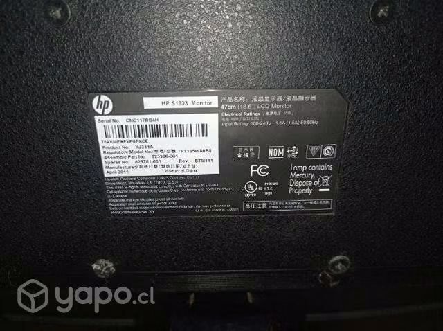 Computador HP y CPU